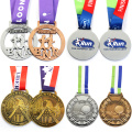 Medallas personalizadas del día de los deportes del mapa del esmalte 3D del metal de la venta caliente